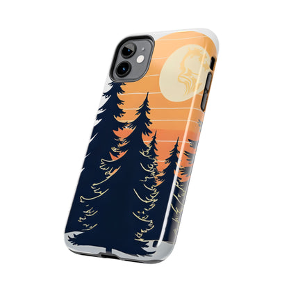 Retro Sunset Pines Graphic Phone Case - Just Gigi IFYKYK