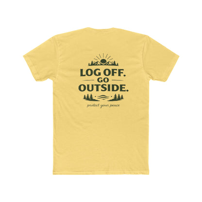 Log Off Go Outside Tee From EDRL by Just Gigi IFYKYK