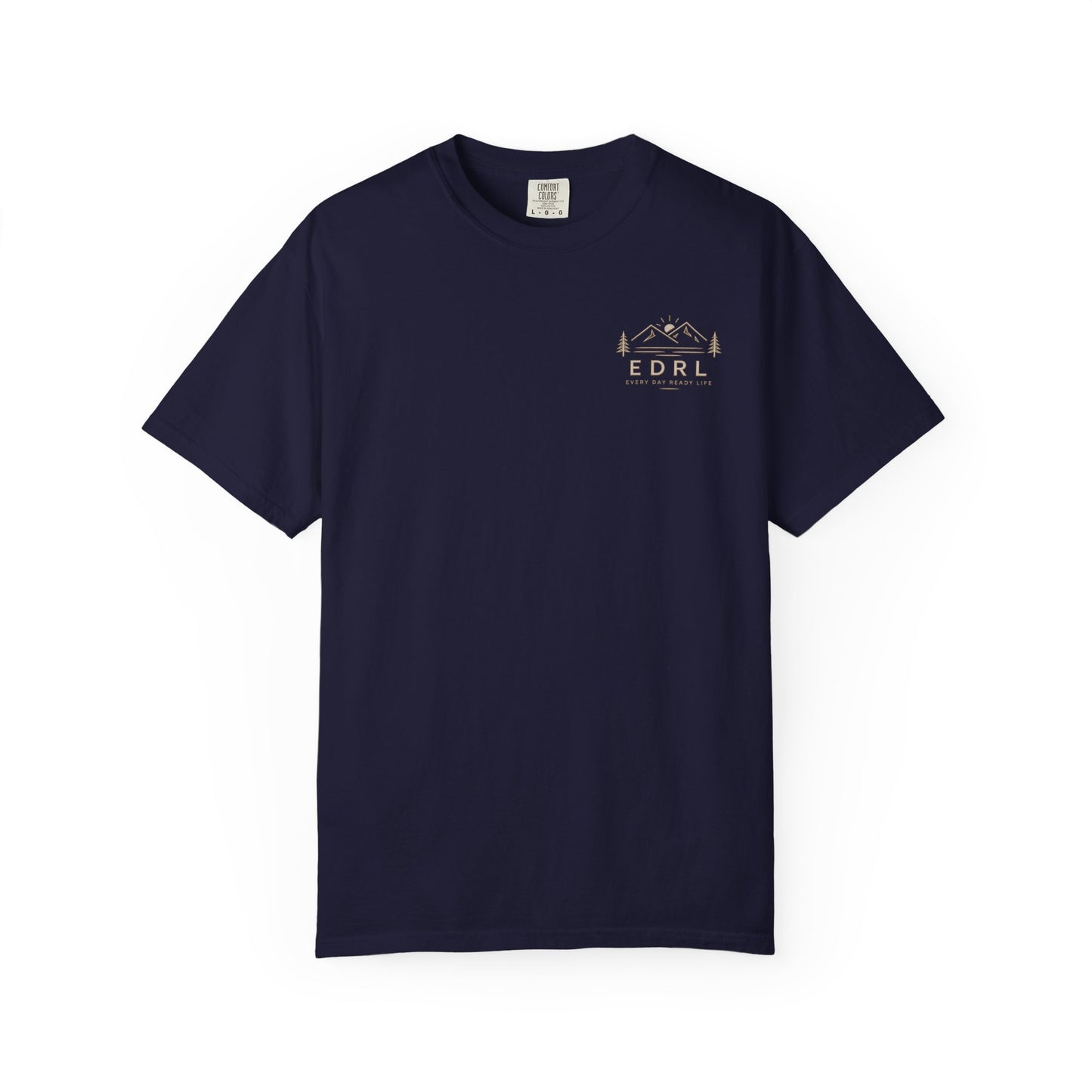 EDRL Mountain Logo T‑Shirt — Minimal Outdoor Crewneck