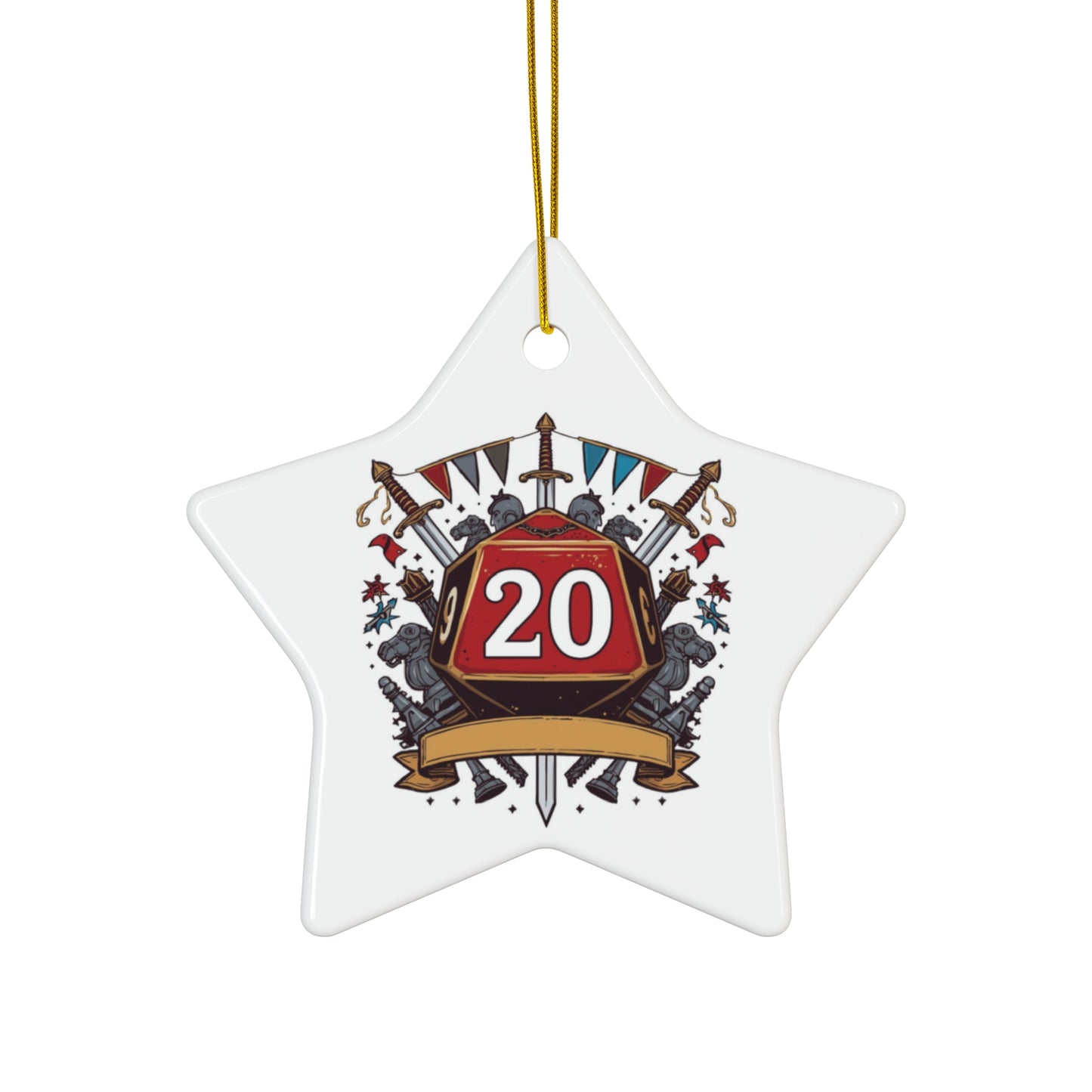 RPG Gamer Ceramic Ornament - Star Shaped - Just Gigi IFYKYK