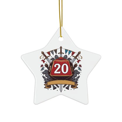 RPG Gamer Ceramic Ornament - Star Shaped - Just Gigi IFYKYK