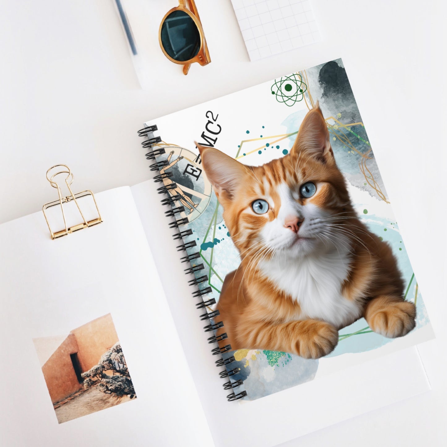 E=MC2 Cat-Themed Spiral Notebook - Just Gigi IFYKYK
