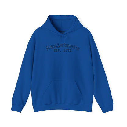 Resistance Est. 1776 Hoodie — Frog Hood Portrait Graphic Sweatshirt