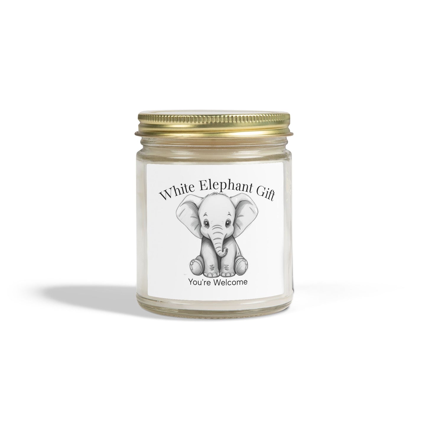 White Elephant Gift (4oz & 9oz) Scented Candles - Just Gigi IFYKYK