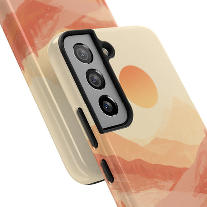 Sunset Mountain Meditation Tough Phone Case - Just Gigi IFYKYK