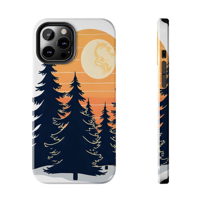 Retro Sunset Pines Graphic Phone Case - Just Gigi IFYKYK