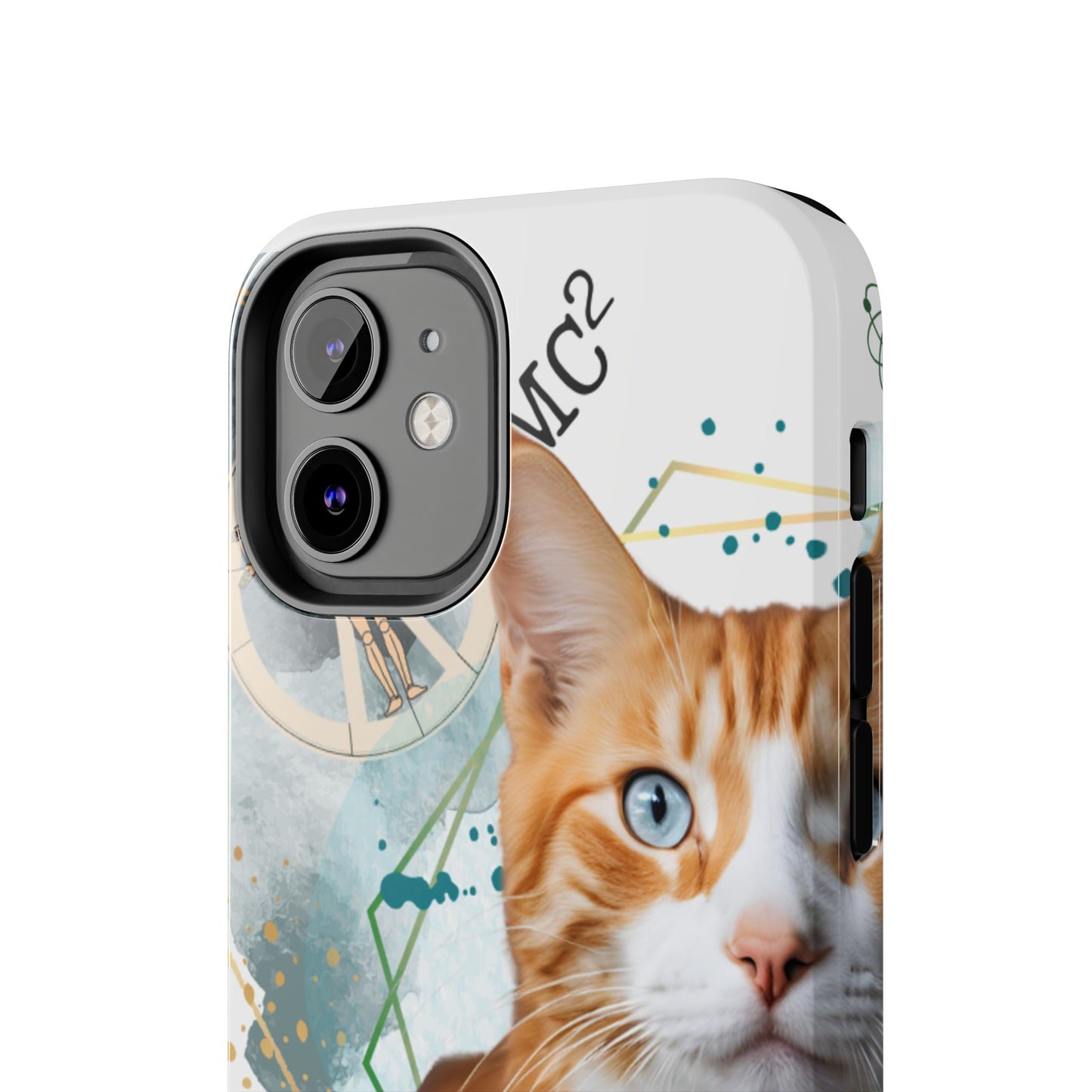 E=MC2 Cat Tough Phone Cases