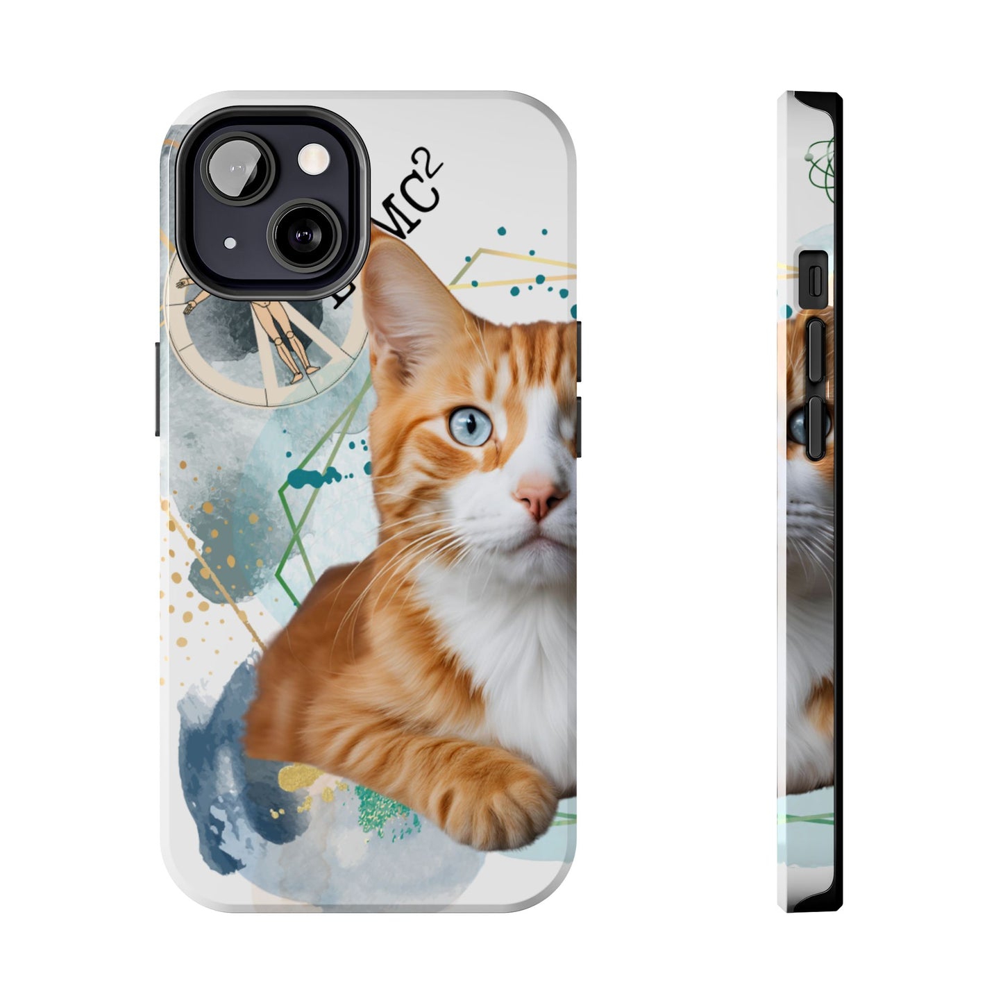 E=MC2 Cat Tough Phone Cases