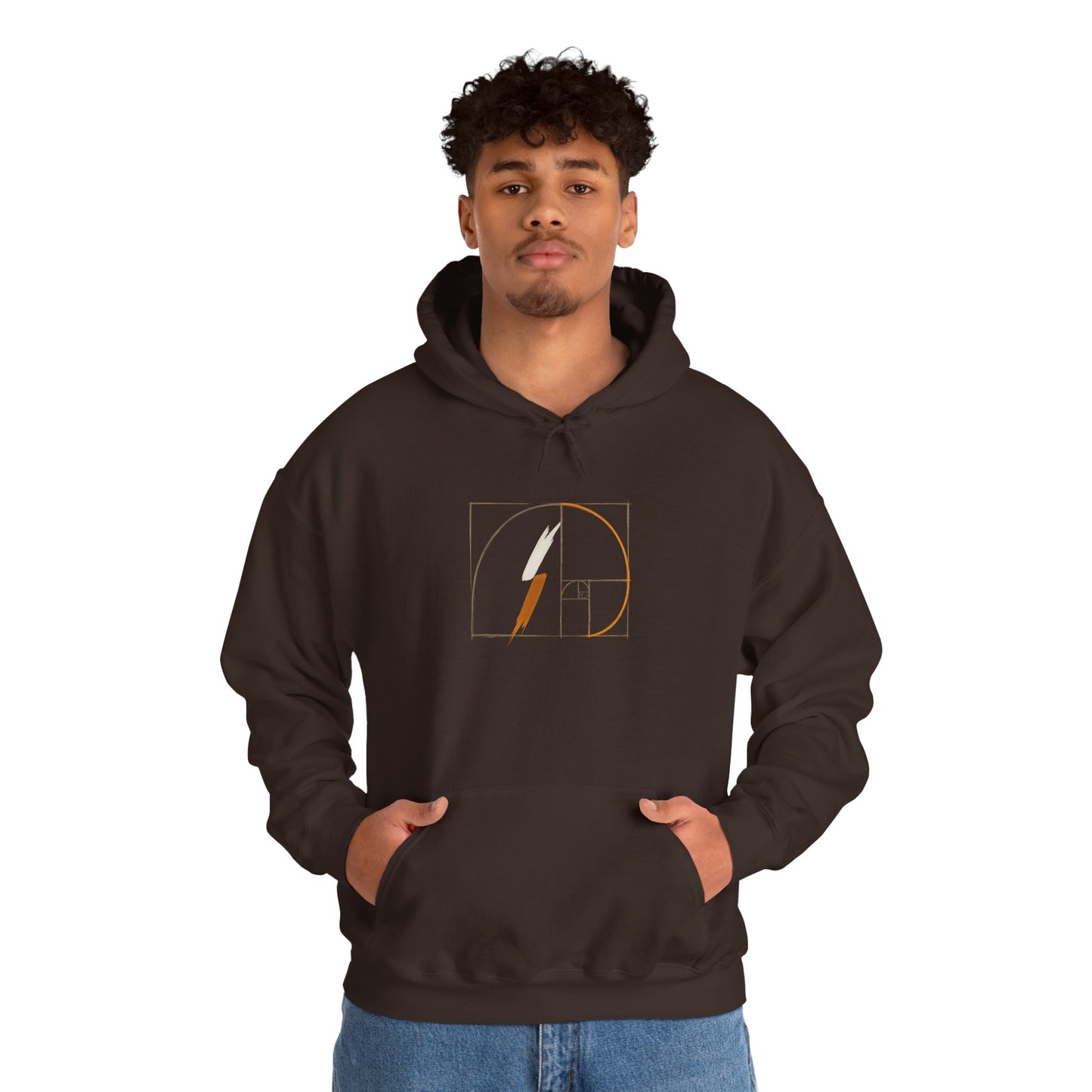 ONWARD Hoodie —Fibonacci Spiral Minimal Design