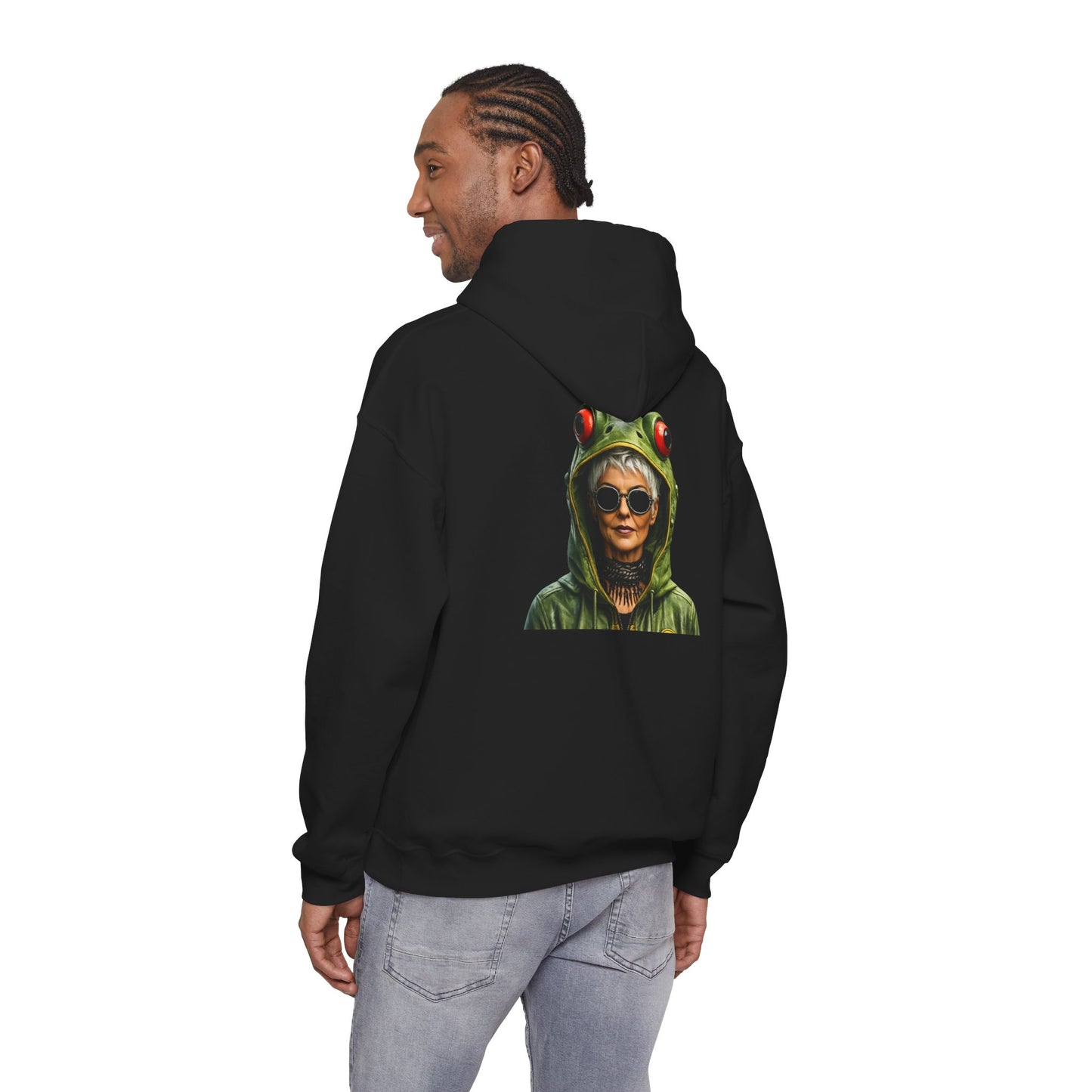 Resistance Est. 1776 Hoodie — Frog Hood Portrait Graphic Sweatshirt