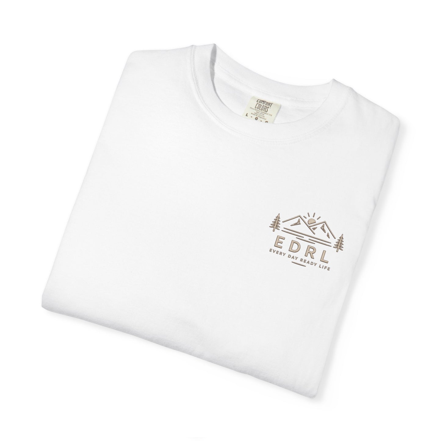 EDRL Mountain Logo T‑Shirt — Minimal Outdoor Crewneck