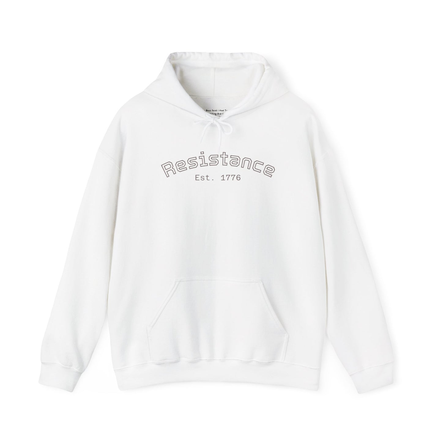 Resistance Hoodie — Vintage Flag Graphic Hooded Sweatshirt (Est. 1776)