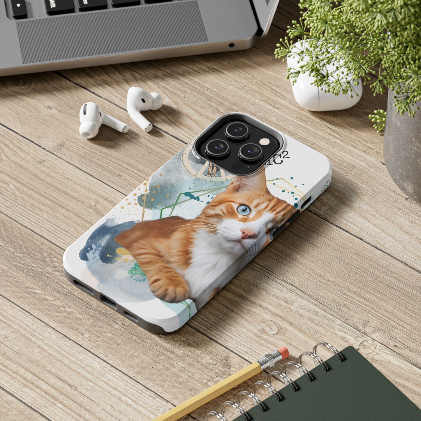 E=MC2 Cat Tough Phone Cases