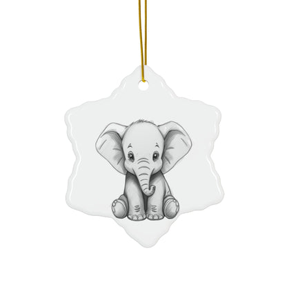 White Elephant 2025 Keepsake Ceramic Ornament — Just Gigi IFYKYK