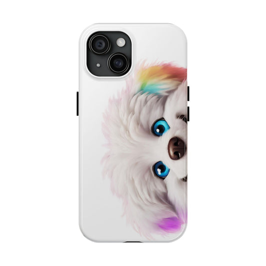 Peeking Doggo design Tough Phone Cases
