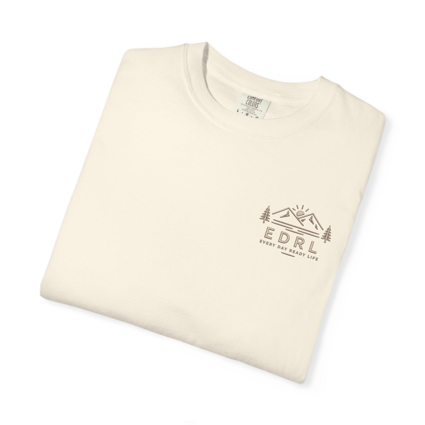 EDRL Mountain Logo T‑Shirt — Minimal Outdoor Crewneck
