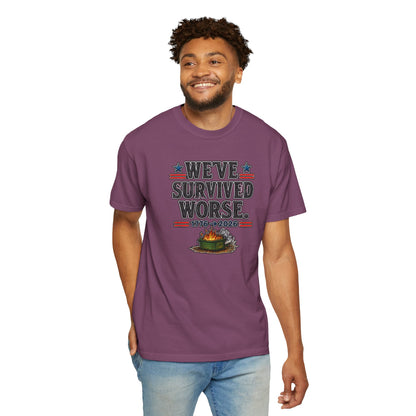 We’ve Survived Worse T-Shirt — 1776 → 2026 Patriotic Tee