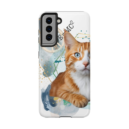 E=MC2 Cat Tough Phone Cases