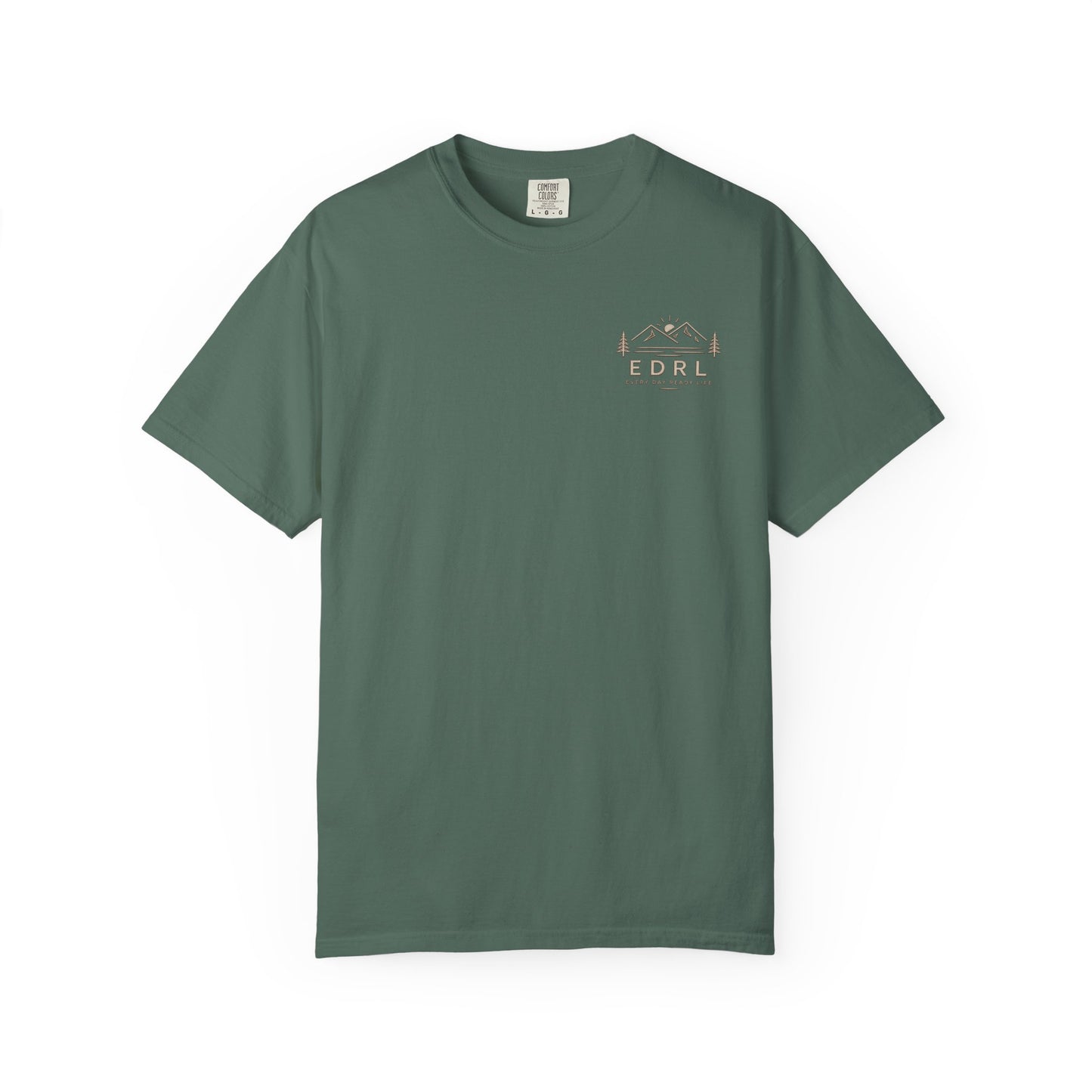 EDRL Mountain Logo T‑Shirt — Minimal Outdoor Crewneck