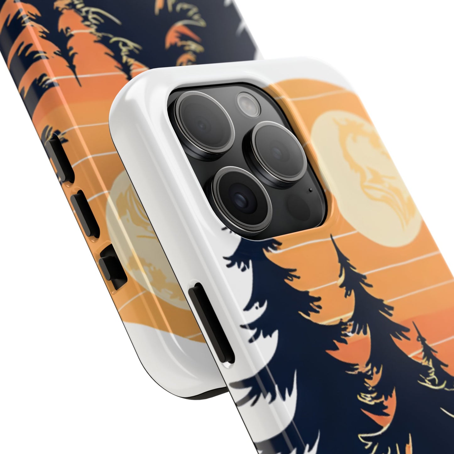 Retro Sunset Pines Graphic Phone Case - Just Gigi IFYKYK