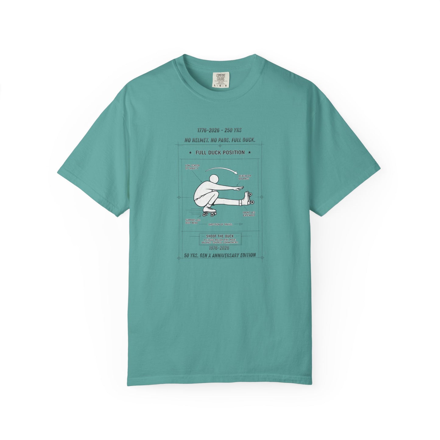 Full Duck Position Blueprint Graphic Tee - Just Gigi IFYKYK