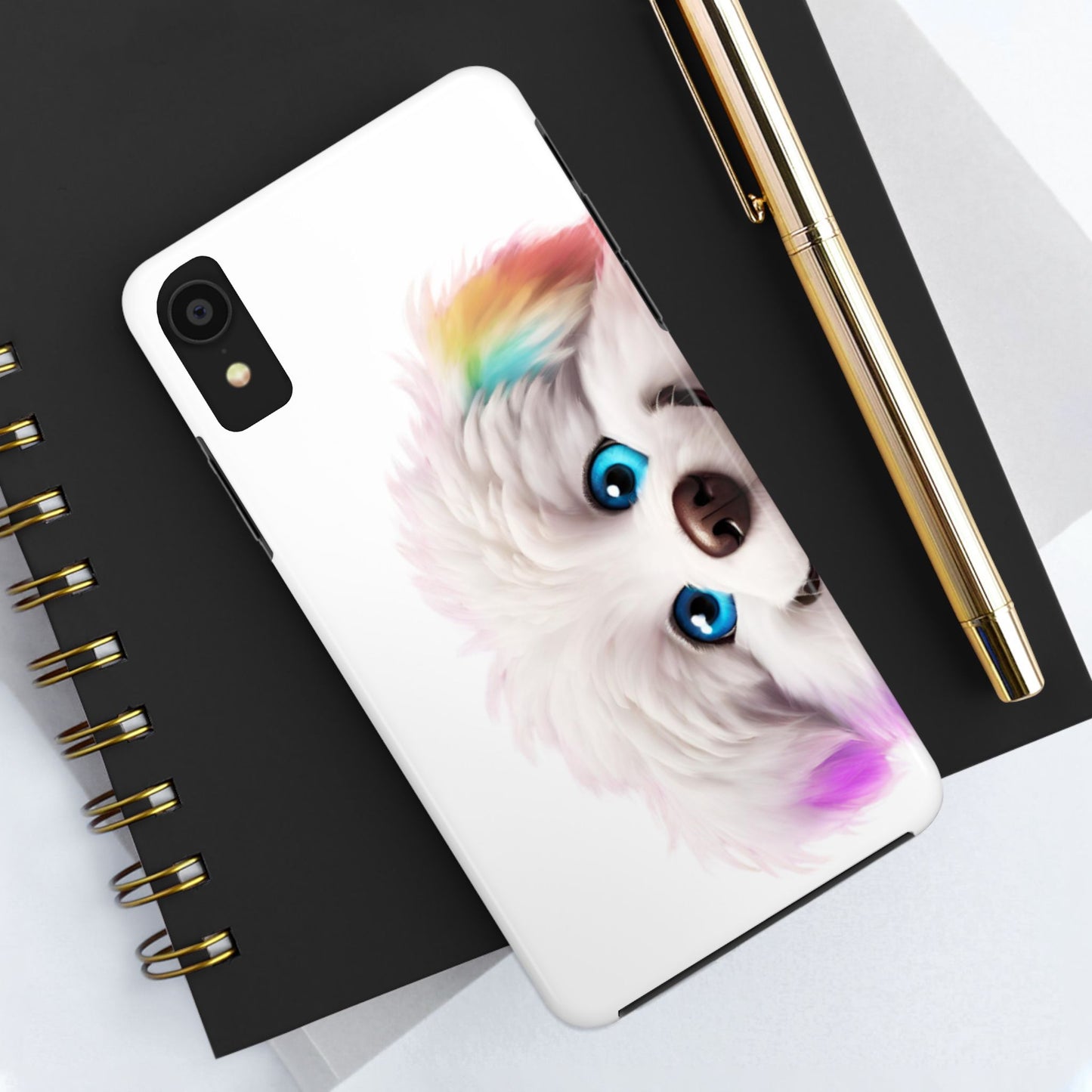 Peeking Doggo design Tough Phone Cases