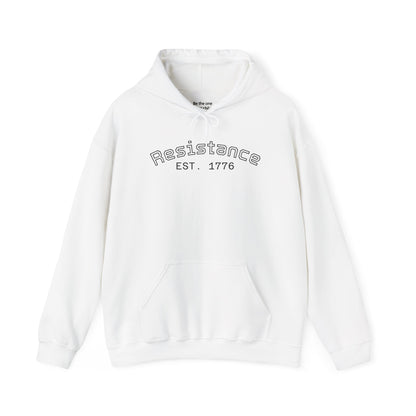 Resistance Est. 1776 Hoodie — Frog Hood Portrait Graphic Sweatshirt