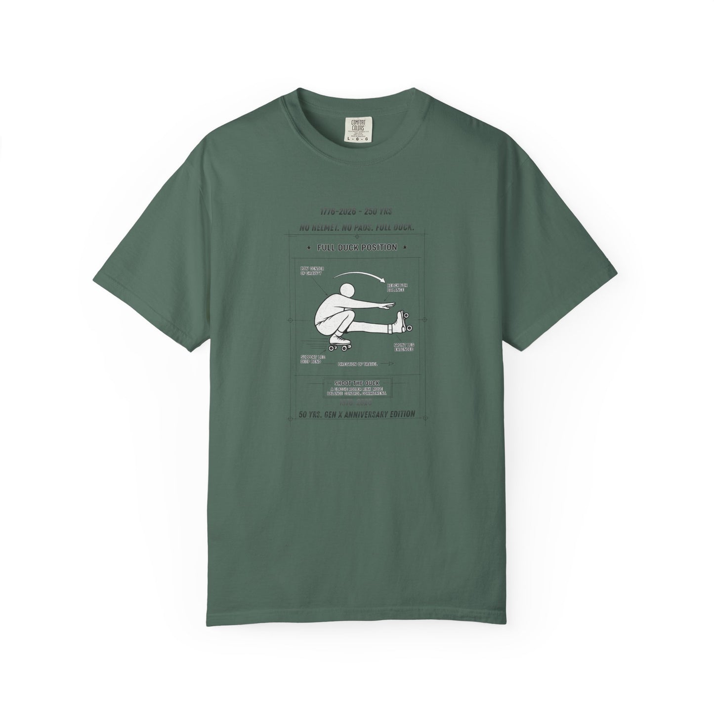 Full Duck Position Blueprint Graphic Tee - Just Gigi IFYKYK