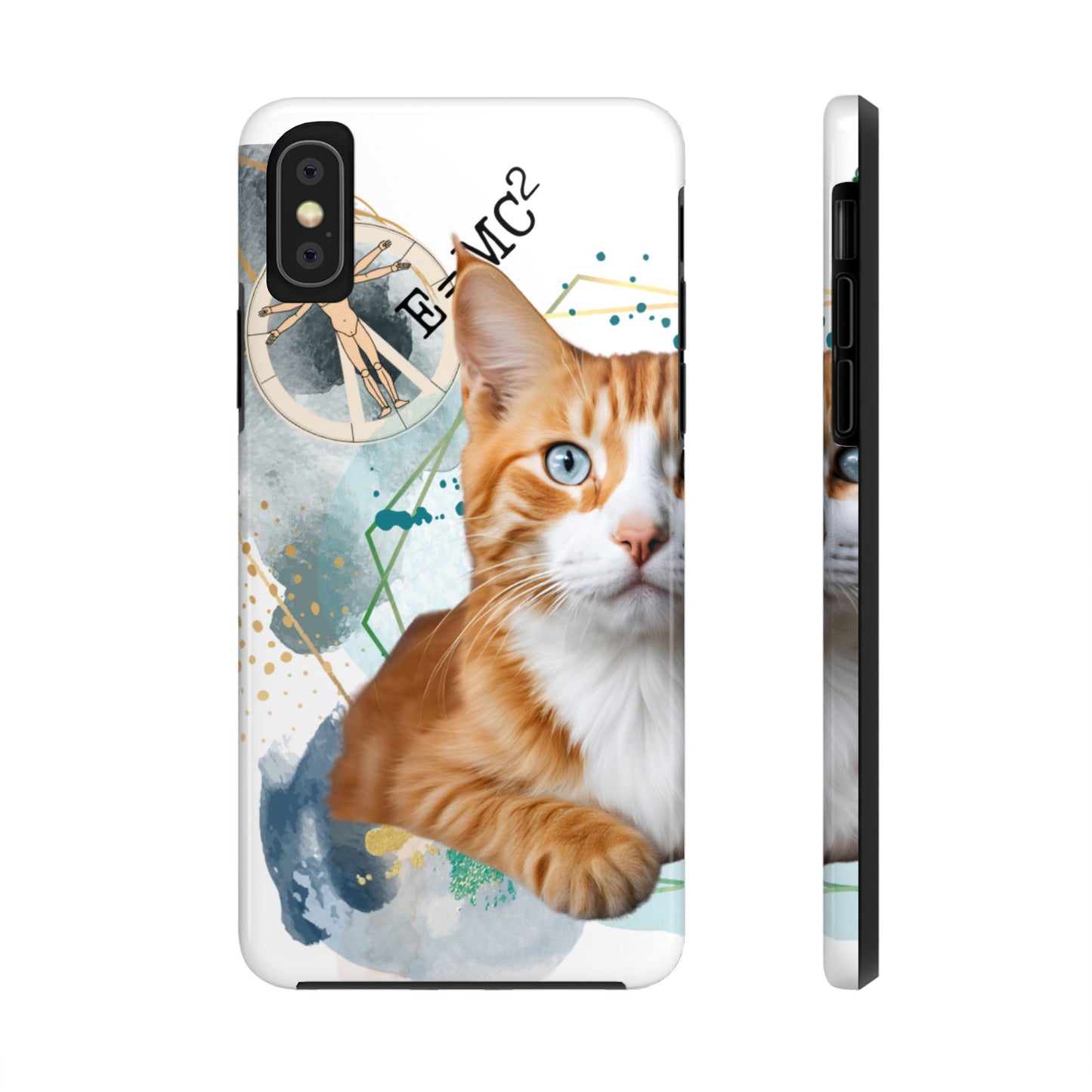 E=MC2 Cat Tough Phone Cases