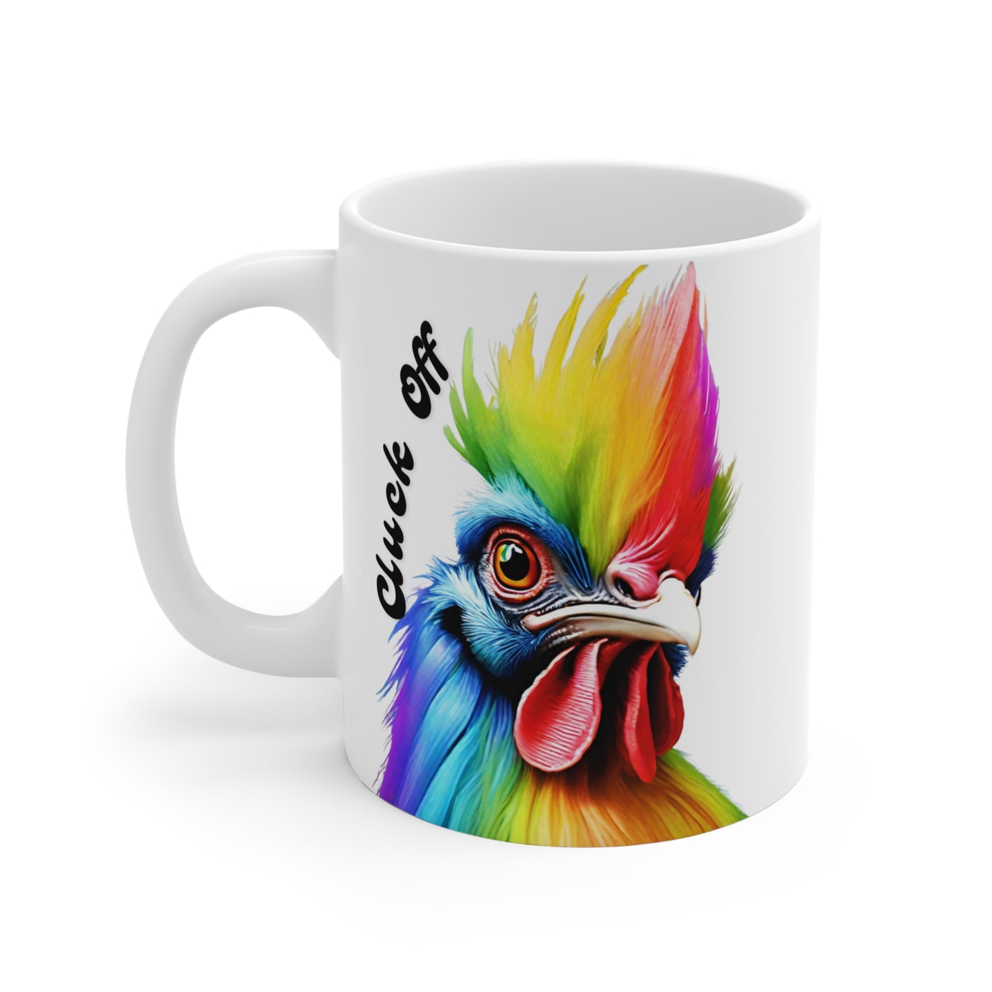 Cluck Off Colorful Rooster Mug Just Gigi IFYKYK