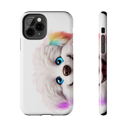 Peeking Doggo design Tough Phone Cases
