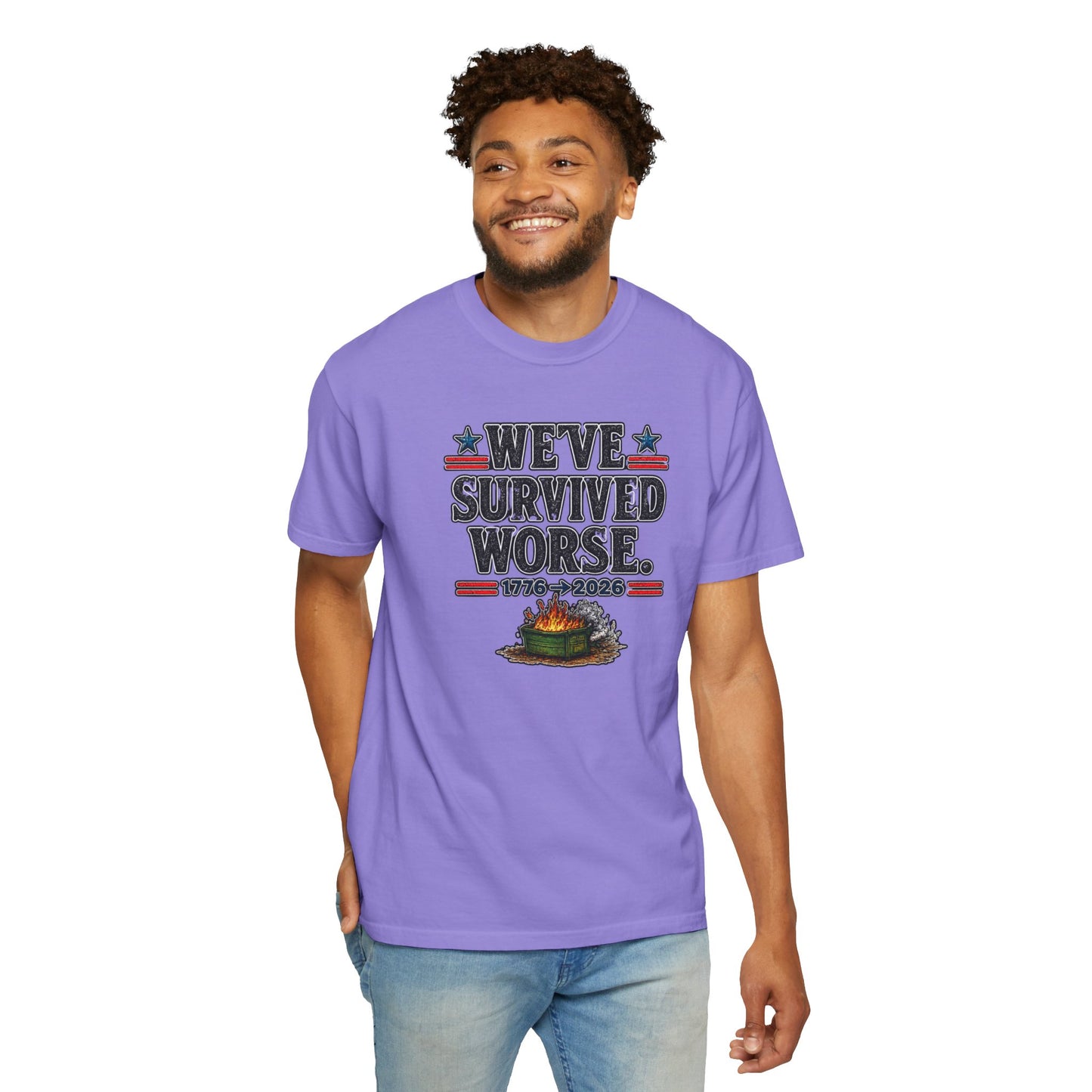 We’ve Survived Worse T-Shirt — 1776 → 2026 Patriotic Tee