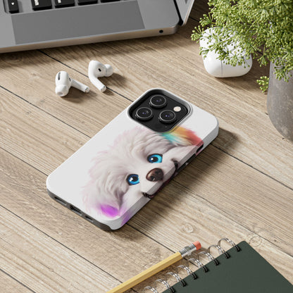 Peeking Doggo design Tough Phone Cases
