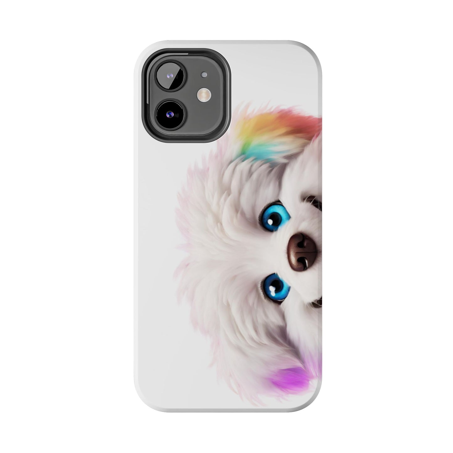 Peeking Doggo design Tough Phone Cases