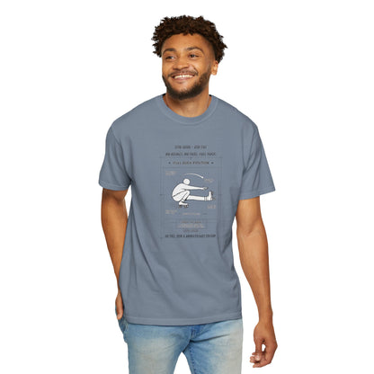 Full Duck Position Blueprint Graphic Tee - Just Gigi IFYKYK