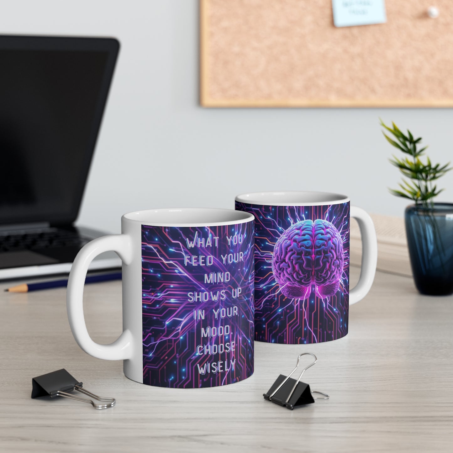 Feed Your Mind   - EDRL 11 oz Mug - By Just GIGI IFYKYK