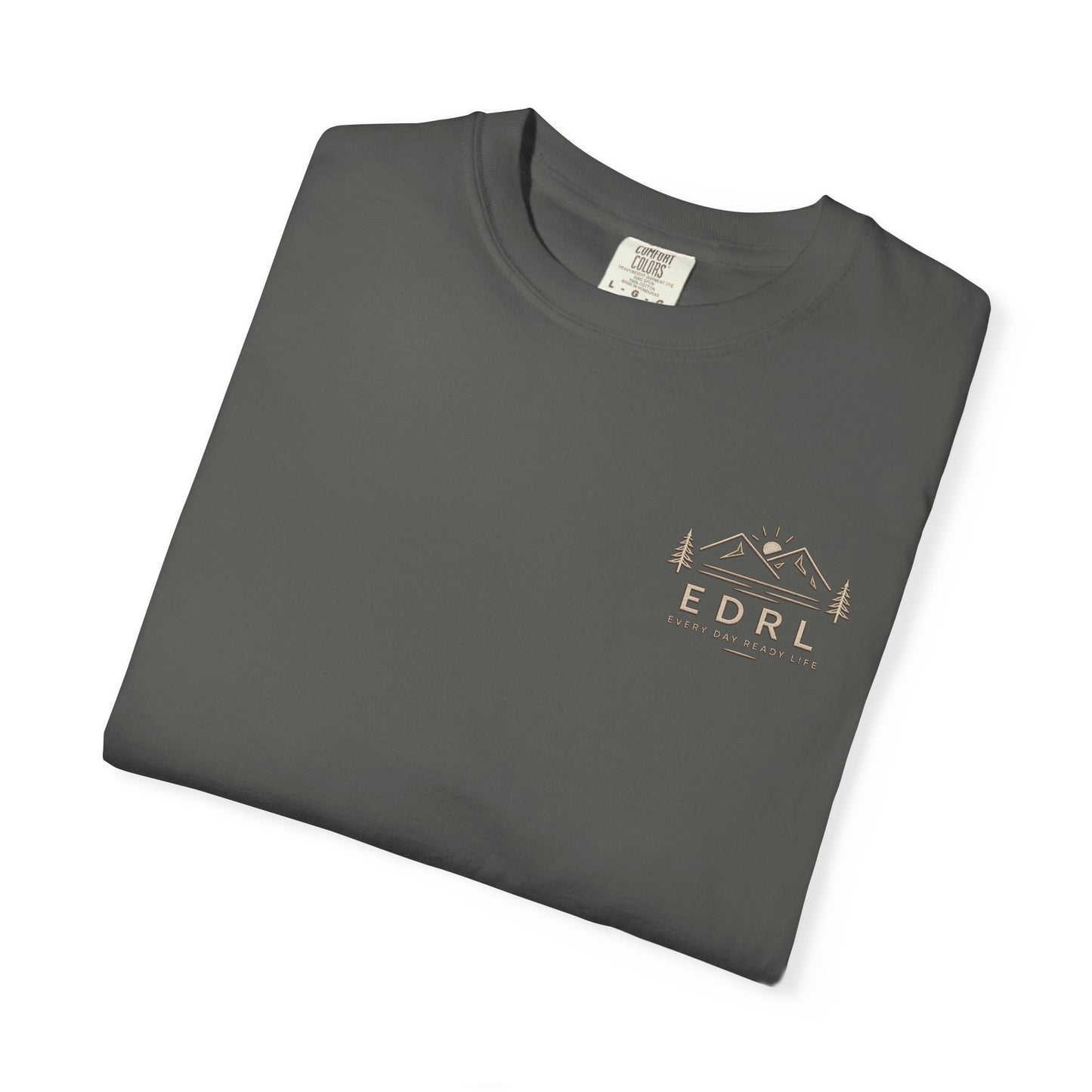 EDRL Mountain Logo T‑Shirt — Minimal Outdoor Crewneck