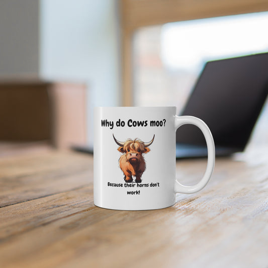 Dad Jokes Highland Cow Mug Just Gigi IFYKYK
