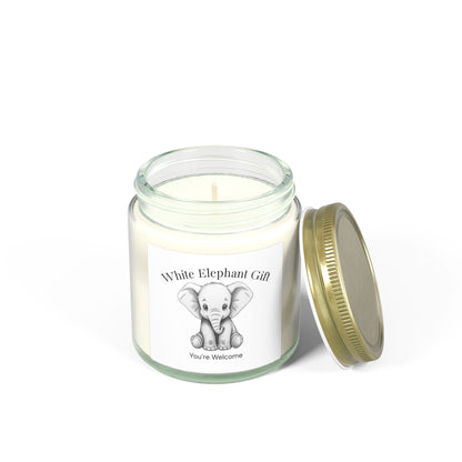 White Elephant Gift (4oz & 9oz) Scented Candles - Just Gigi IFYKYK