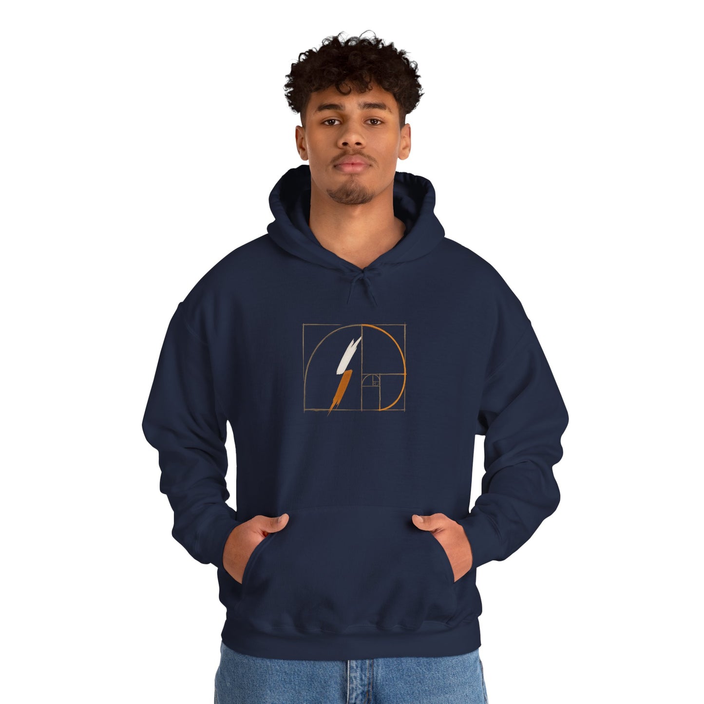 ONWARD Hoodie —Fibonacci Spiral Minimal Design