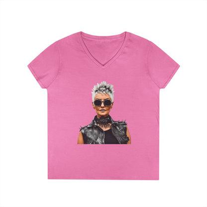 Just Gigi IFYKYK Audaciously You  Ladies' V-Neck T-Shirt