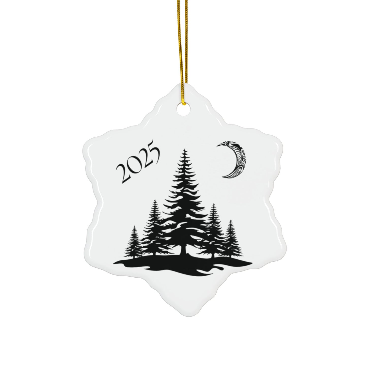 2025 Filigree Moon  Round Keepsake (2-Sided) Ornament