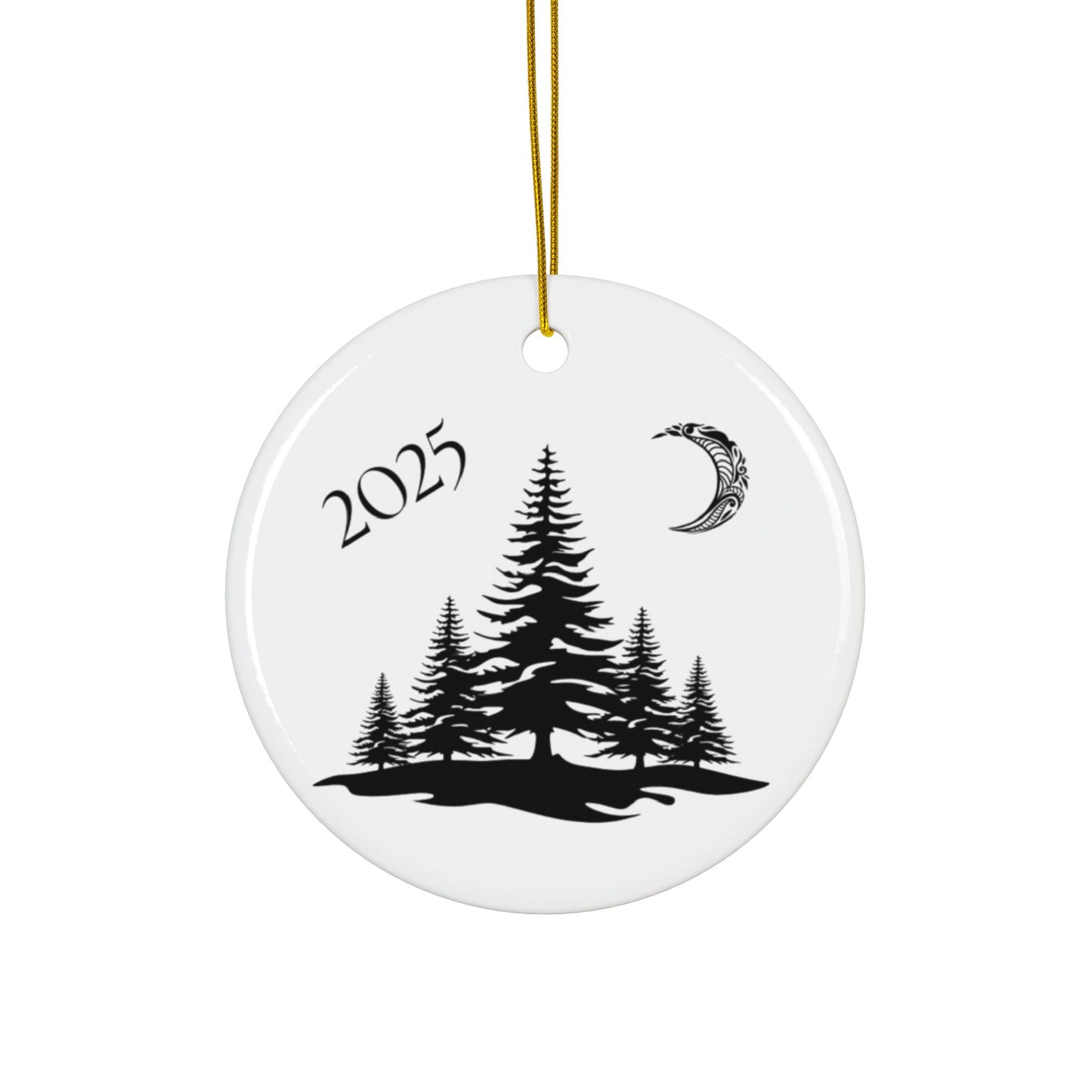 2025 Filigree Moon  Round Keepsake (2-Sided) Ornament