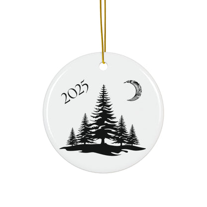 2025 Filigree Moon  Round Keepsake (2-Sided) Ornament