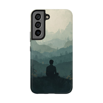 Grey Mountains Serene Silhouette Tough Case