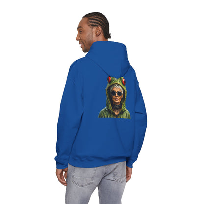 Resistance Est. 1776 Hoodie — Frog Hood Portrait Graphic Sweatshirt