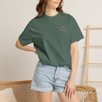EDRL Mountain Logo T‑Shirt — Minimal Outdoor Crewneck