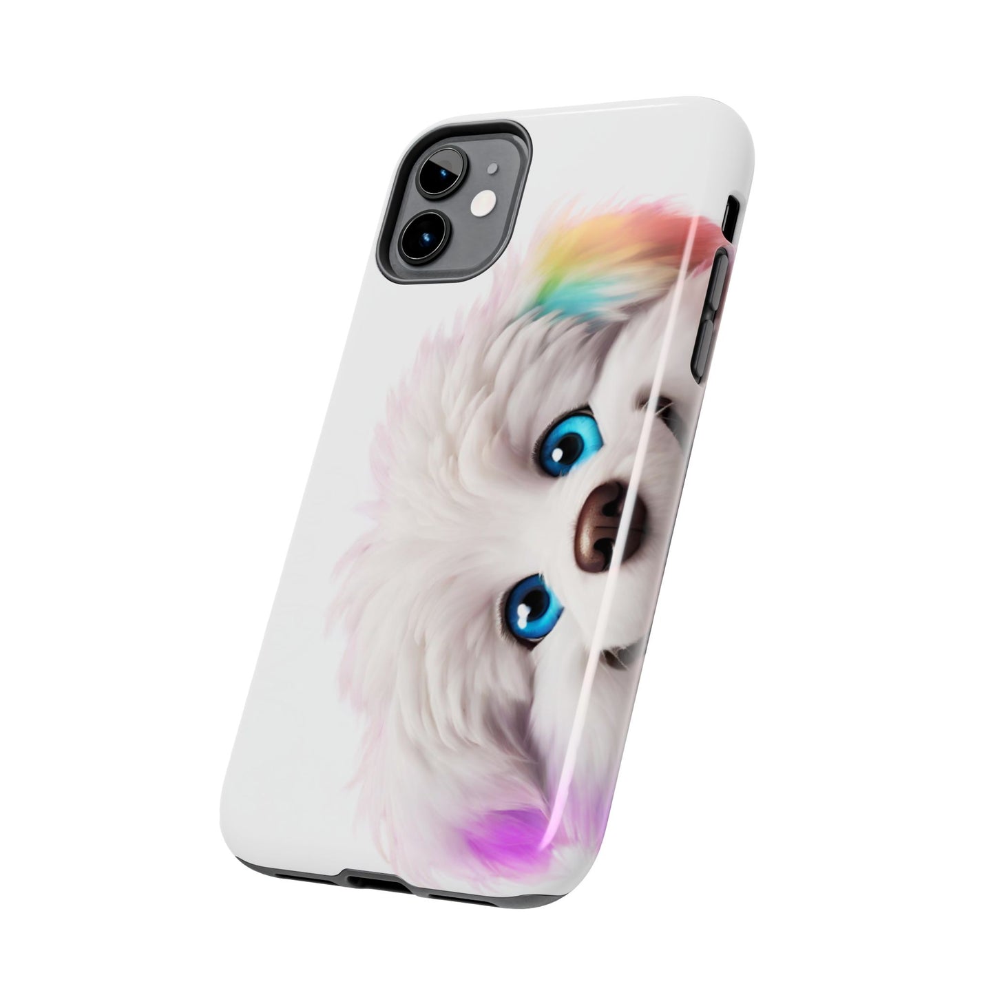 Peeking Doggo design Tough Phone Cases