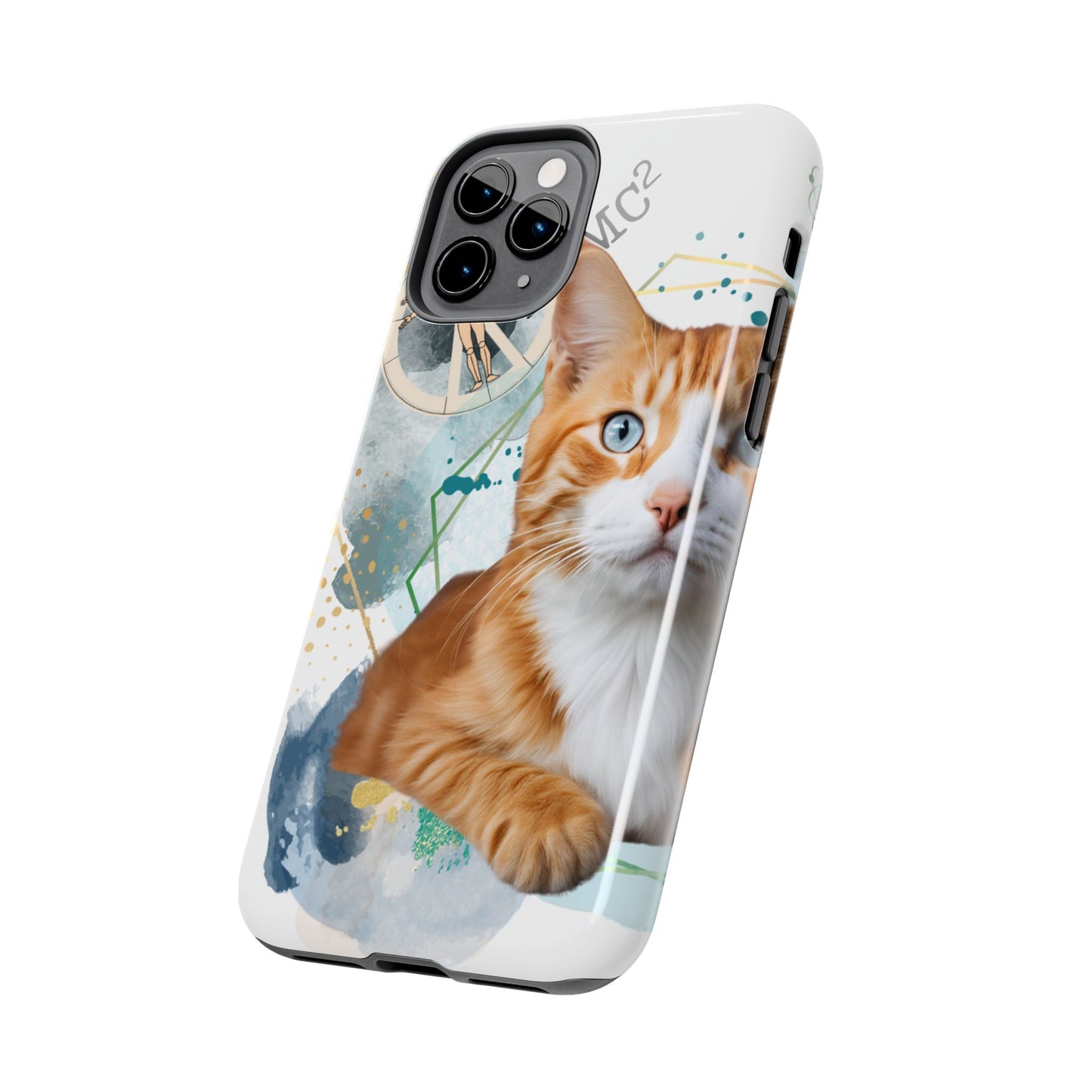 E=MC2 Cat Tough Phone Cases