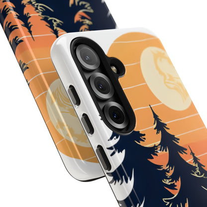 Retro Sunset Pines Graphic Phone Case - Just Gigi IFYKYK